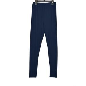 Capella blue ribbed knit leggings size Medium